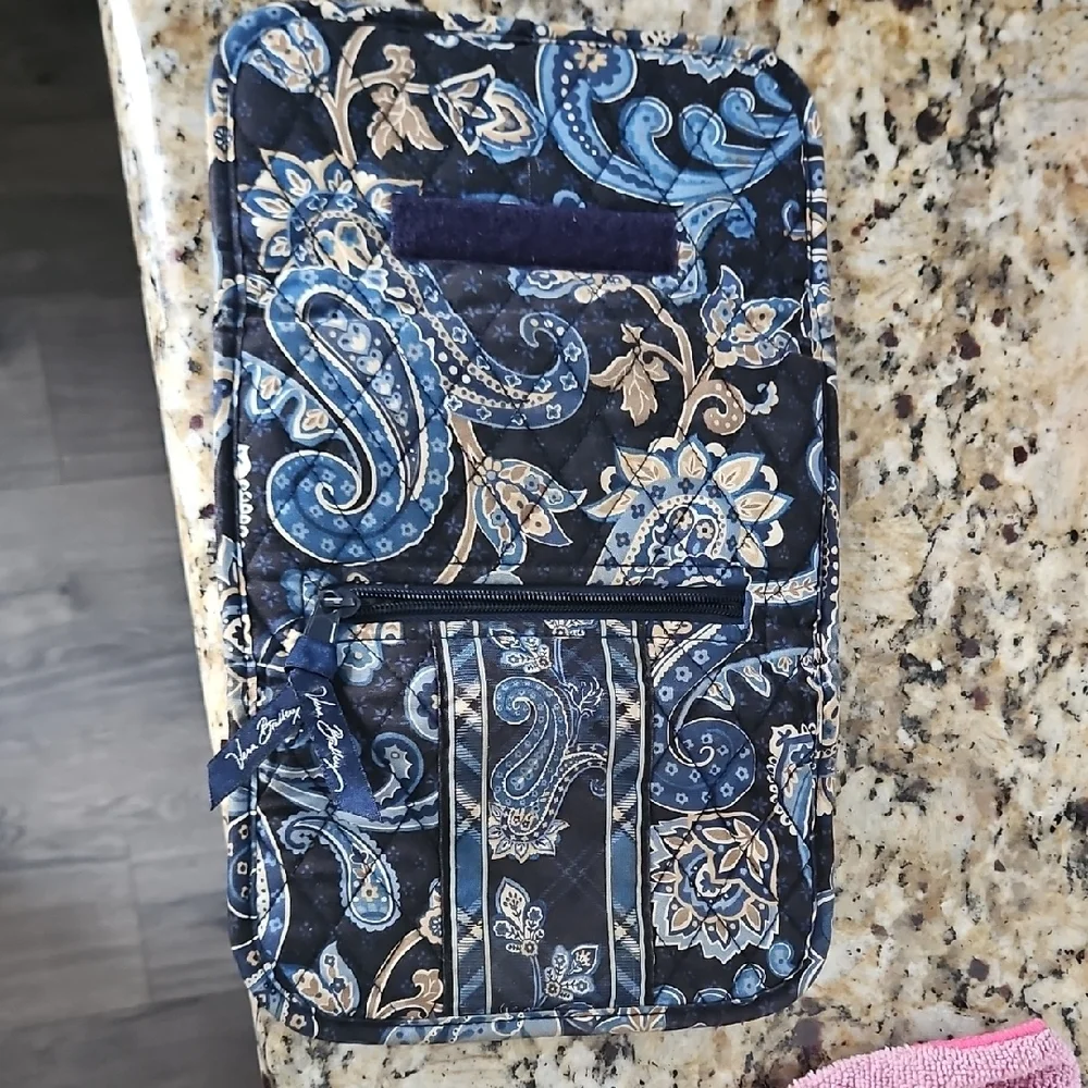 Vera Bradley Navy and Tan Paisley Accessory - Picture 4 of 4